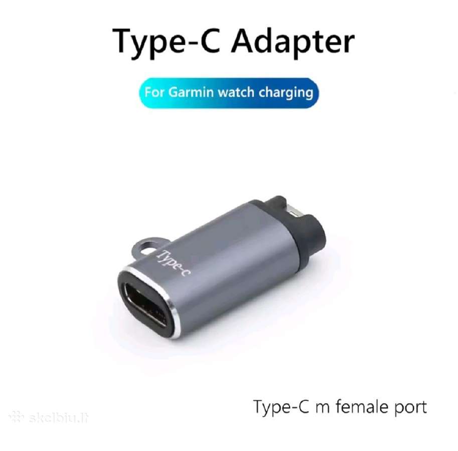 Garmin laikrodžio įkrovimo adapteris (usb-c)