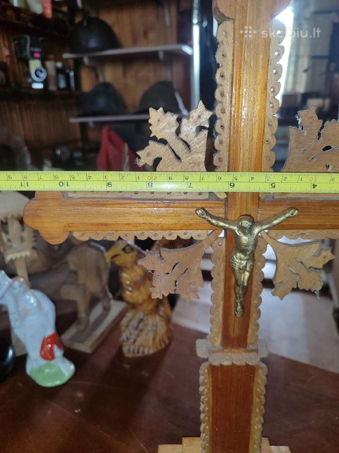 Senas lietuviškas medinis kryžius - nuotraukos Nr. 4