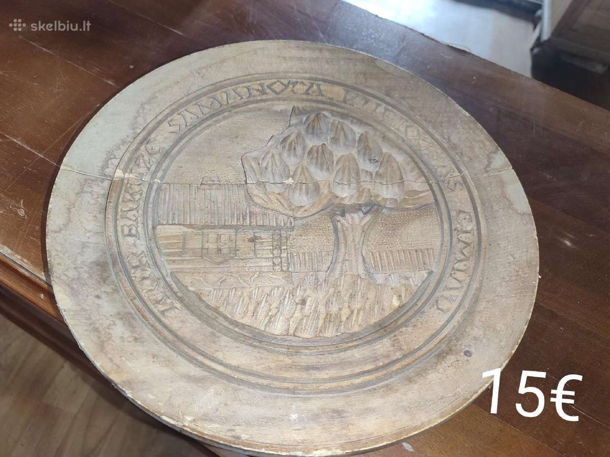 Senes medinis lietuviškas drožinys