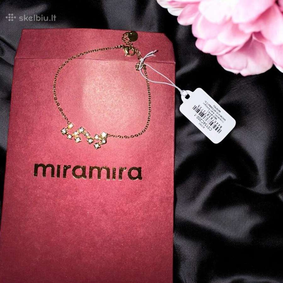 Gold plated paauksuota apyrankė miramira