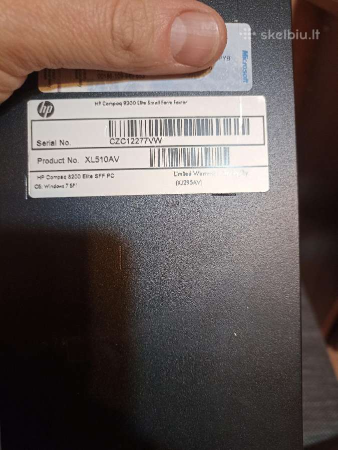 Stacionarus kompiuteris Hp compaq8200 0gb RAM 0hdd - nuotraukos Nr. 3