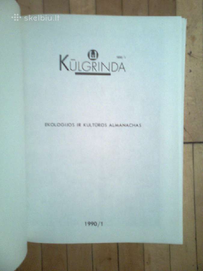 Ekologijos ir kulturos almanachas "kulgrinda"1990m - nuotraukos Nr. 2