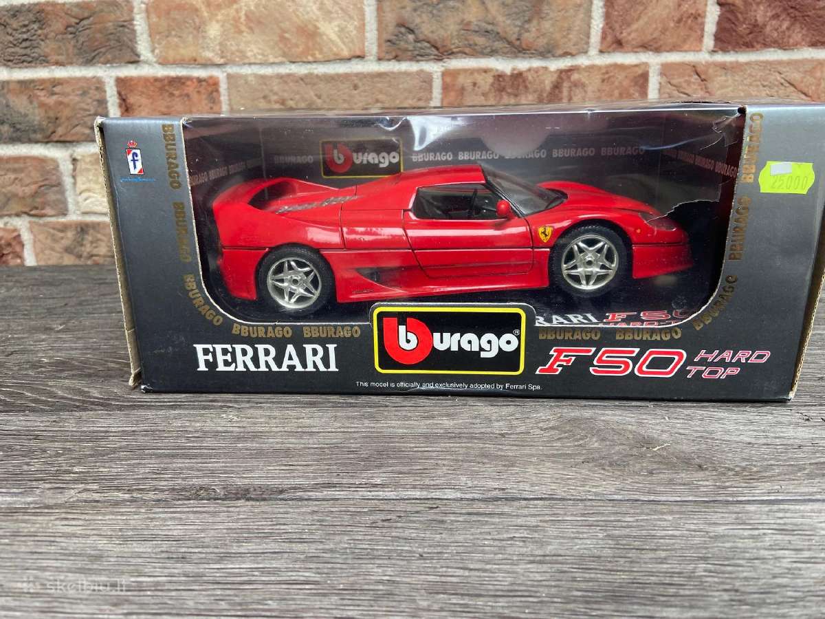Modeliukas Ferrari F50 1:18 burago burago - nuotraukos Nr. 4
