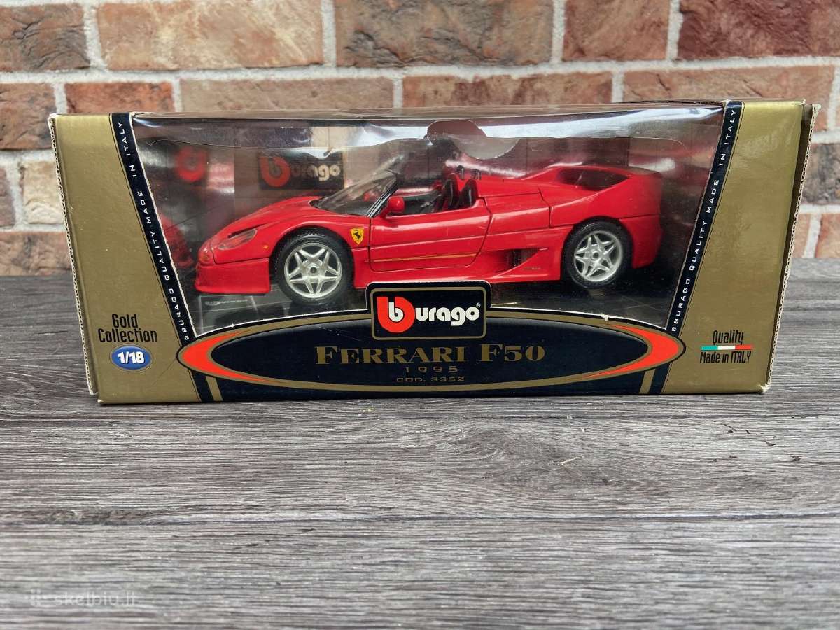 Modeliukas Ferrari F50 1:18 bburago burago - nuotraukos Nr. 2