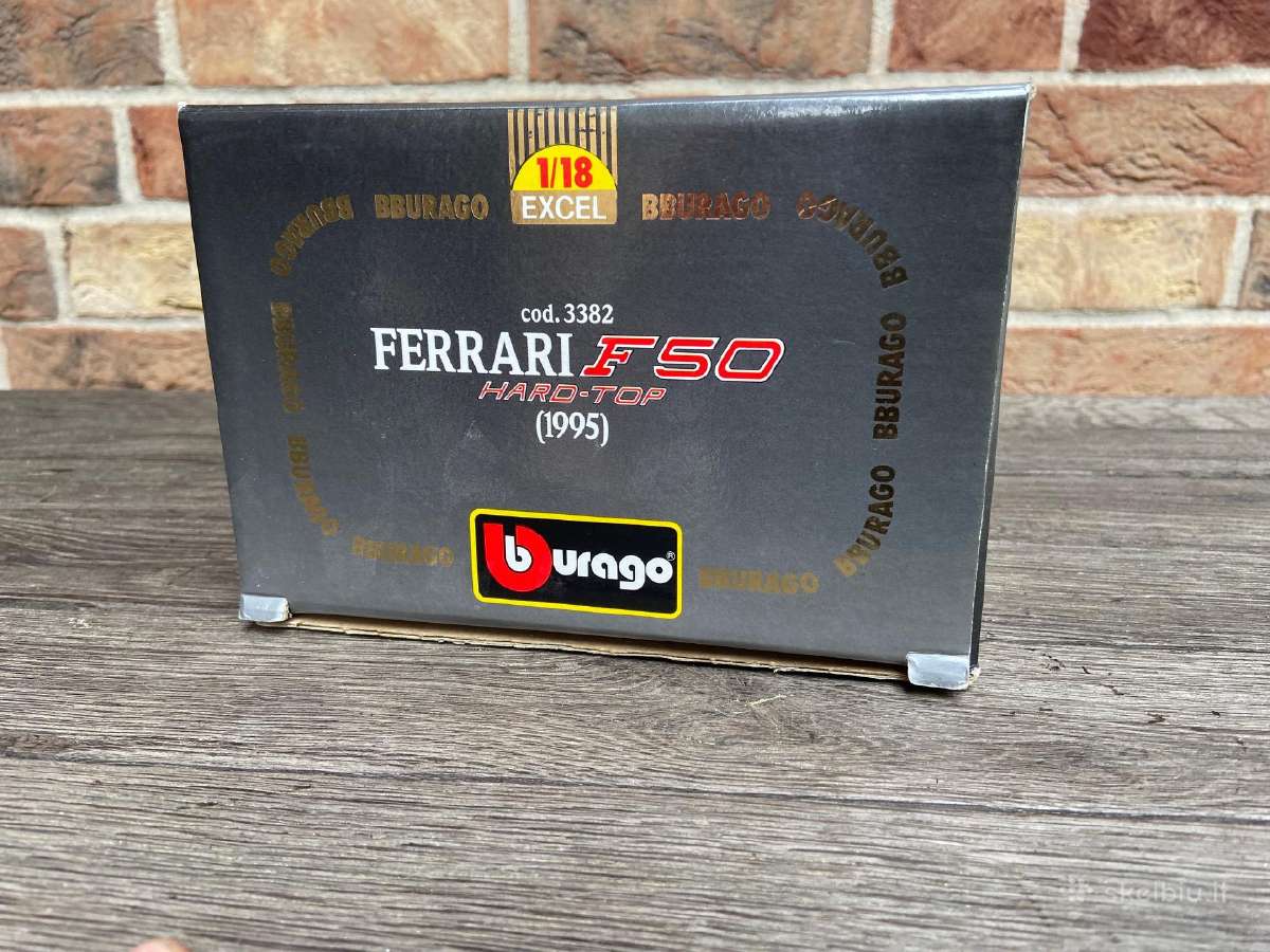 Modeliukas Ferrari F50 1:18 bburago burago - nuotraukos Nr. 5