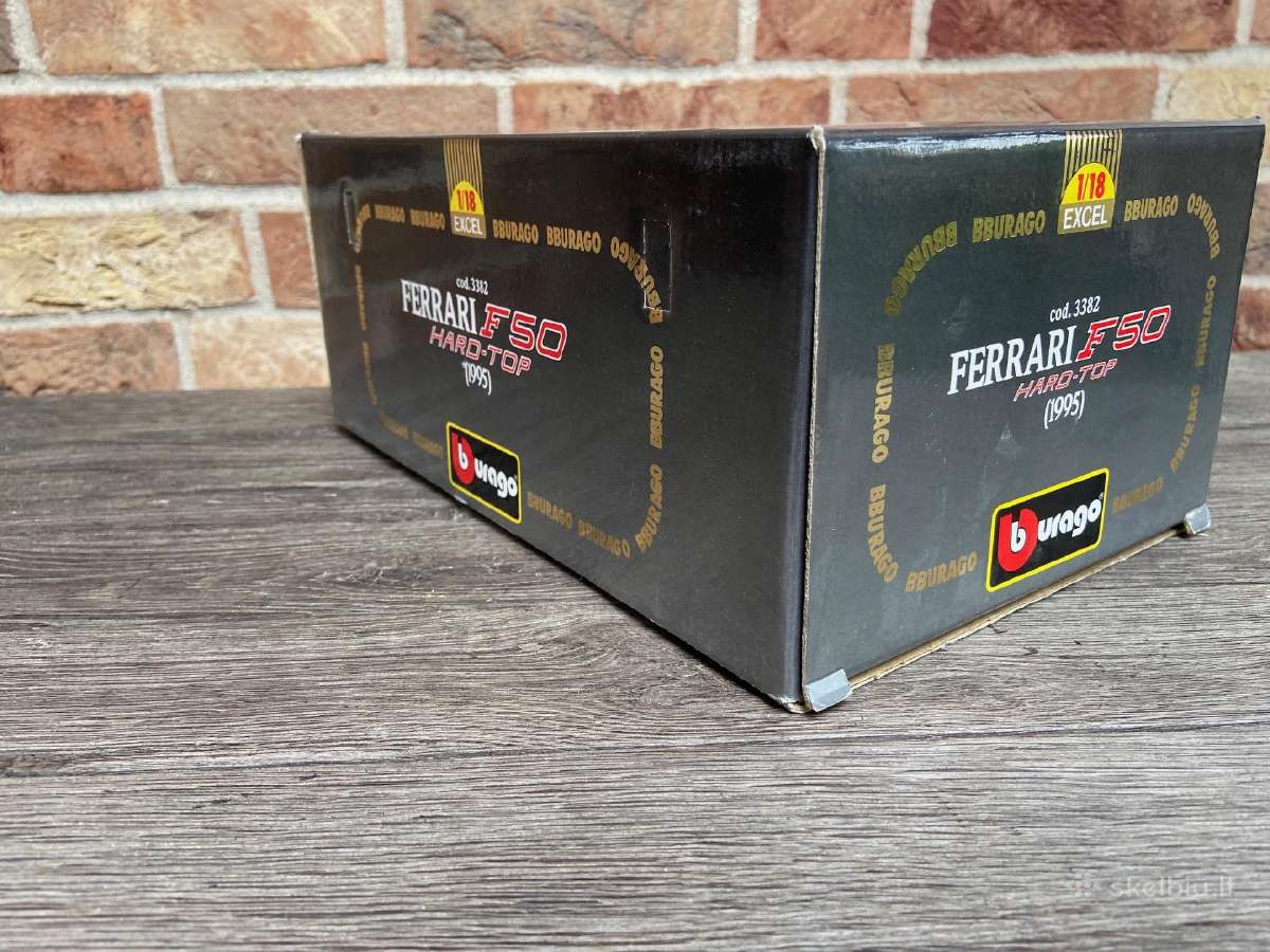 Modeliukas Ferrari F50 1:18 bburago burago - nuotraukos Nr. 6