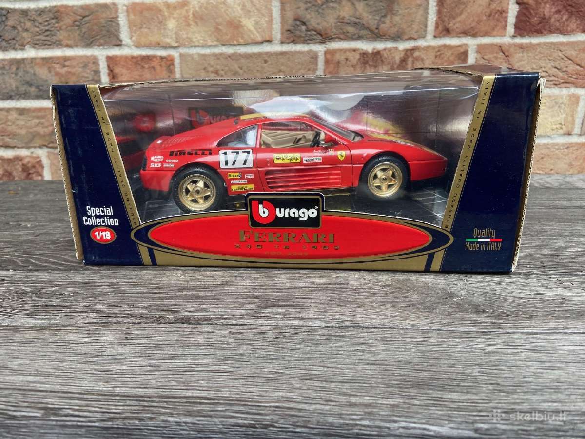 Ferrari 348 1:18 bburago burago su dezute supakuot