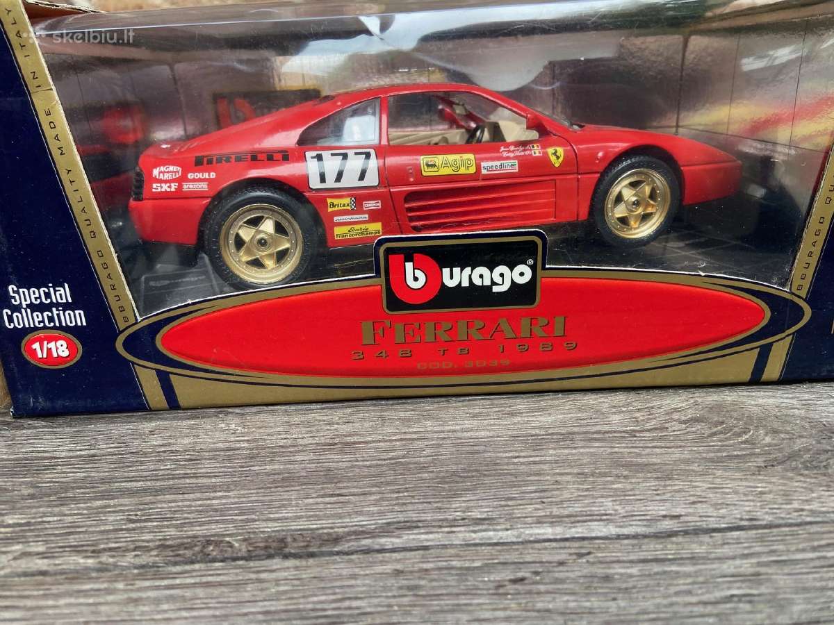 Ferrari 348 1:18 bburago burago su dezute supakuot - nuotraukos Nr. 2