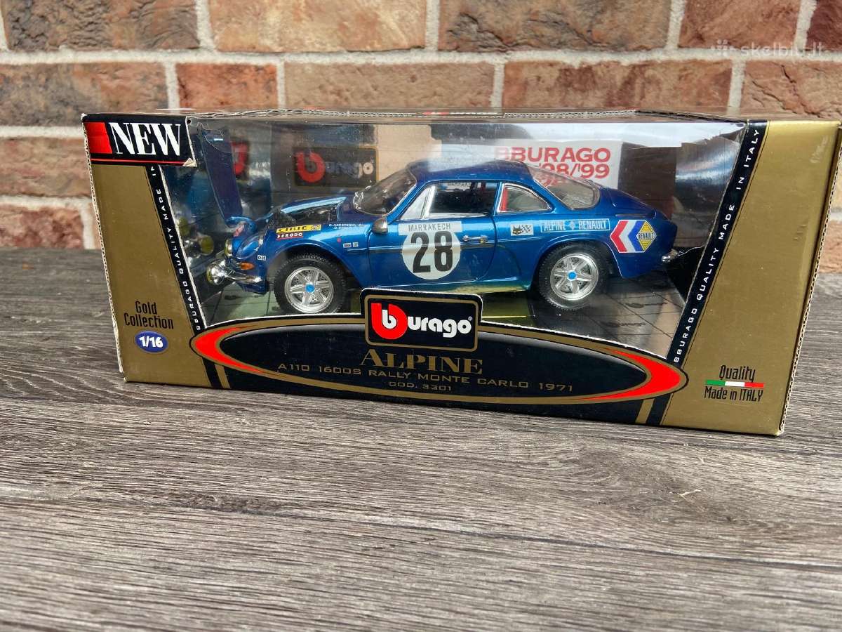 Renault alpine 110 1:18 bburago su dezute supakuot