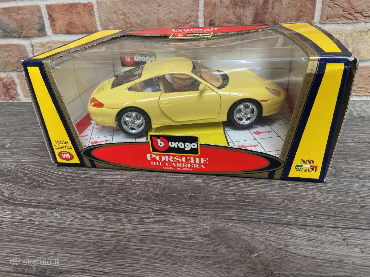 Porsche 911 1:18 bburago burago su dezute supakuot