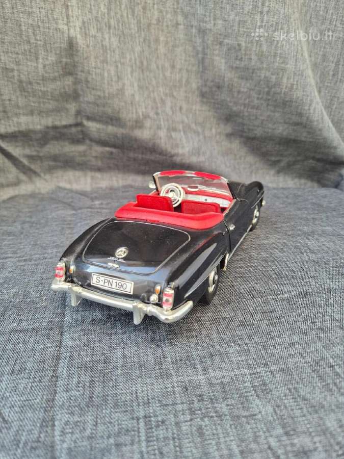 Mercedes SL 190 retro 1:18 modelis metalas - nuotraukos Nr. 2
