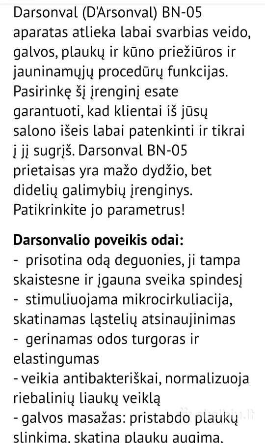 Darsonvalis nuo spuogų ir raukšlių - nuotraukos Nr. 6