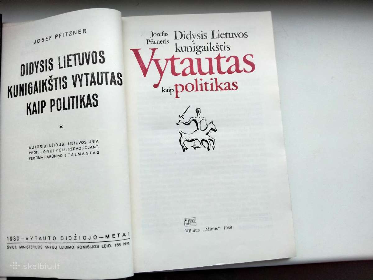 J. Pficneris. Vytautas kaip politikas - nuotraukos Nr. 3