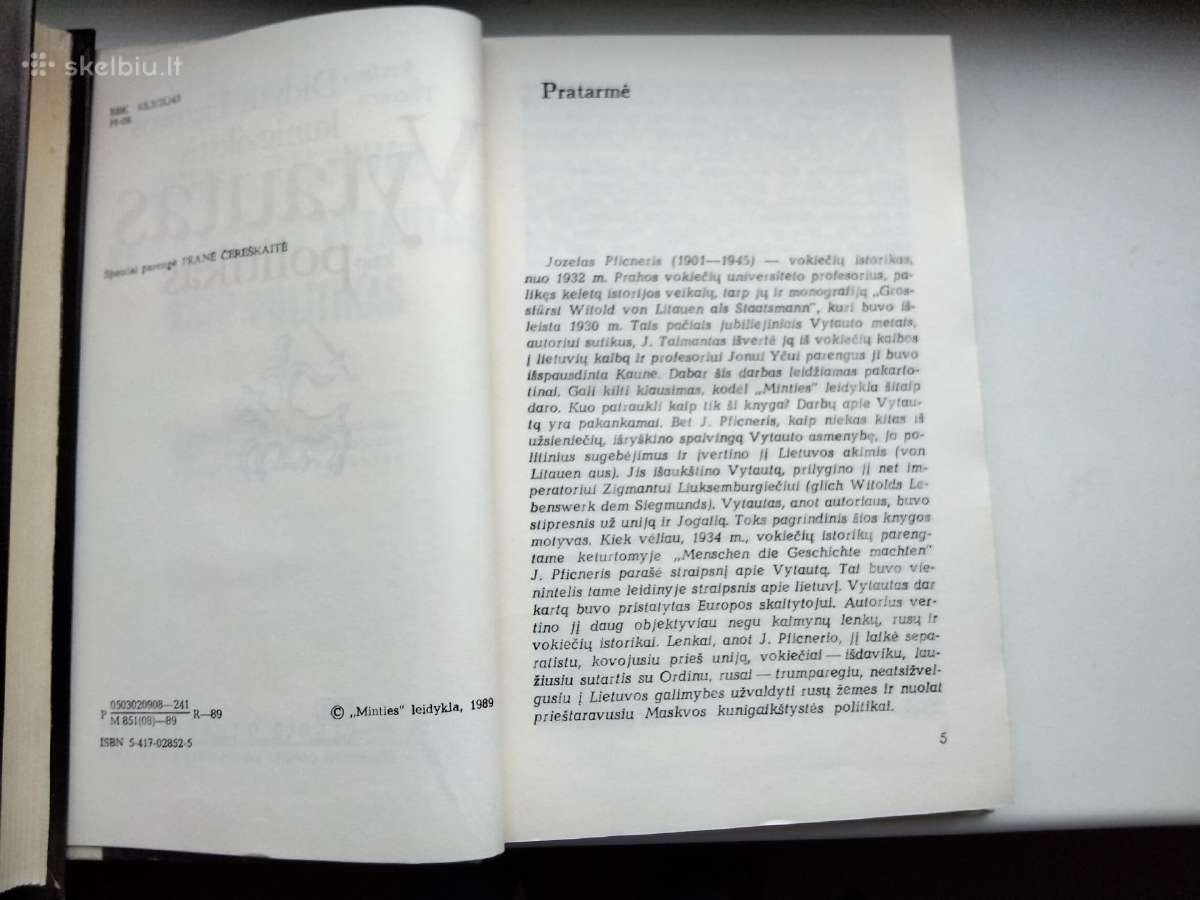 J. Pficneris. Vytautas kaip politikas - nuotraukos Nr. 4
