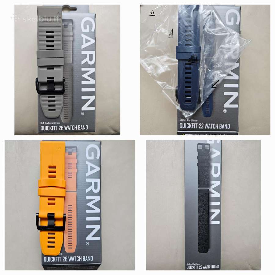 Atnaujinta. Garmin apyrankes 26,22,20mm,3,5,6,7,8 - nuotraukos Nr. 2