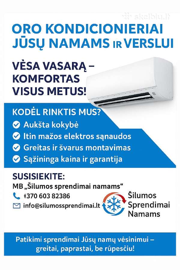 Šilumos siurbliaikondicionieriaikainakokybė - nuotraukos Nr. 3