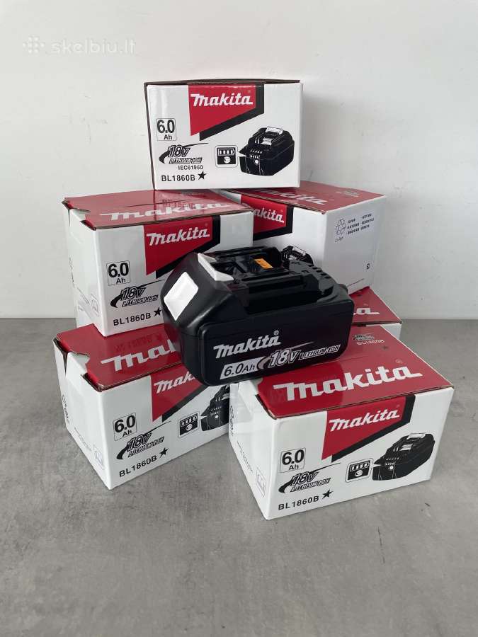 Makita irankiams baterijos 6ah