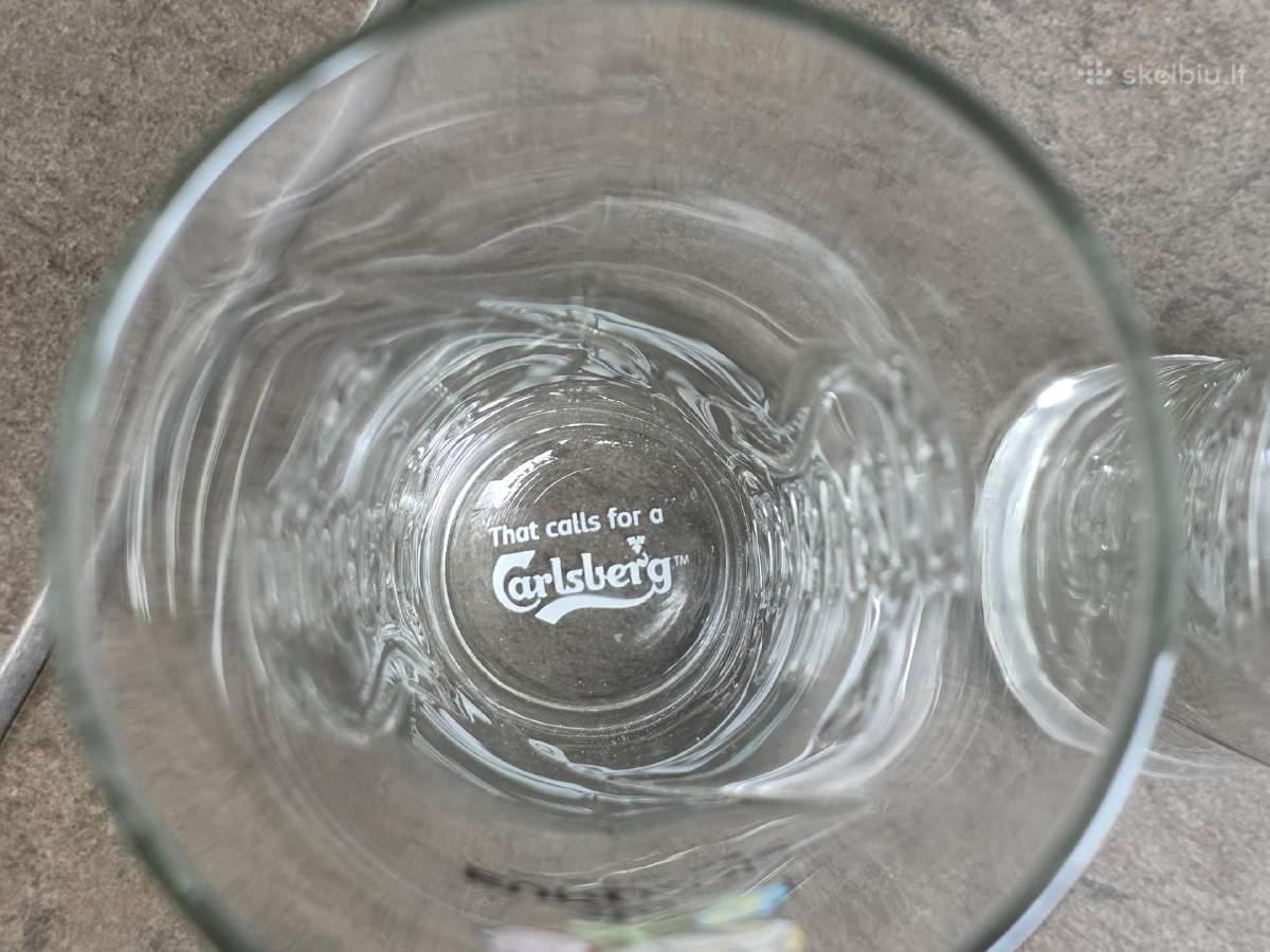 Alaus taurės 5 vnt Carlsberg Euro 2012 naujos - nuotraukos Nr. 4