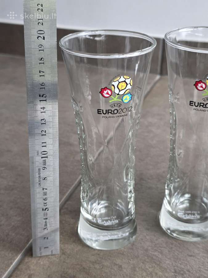 Alaus taurės 5 vnt Carlsberg Euro 2012 naujos - nuotraukos Nr. 7