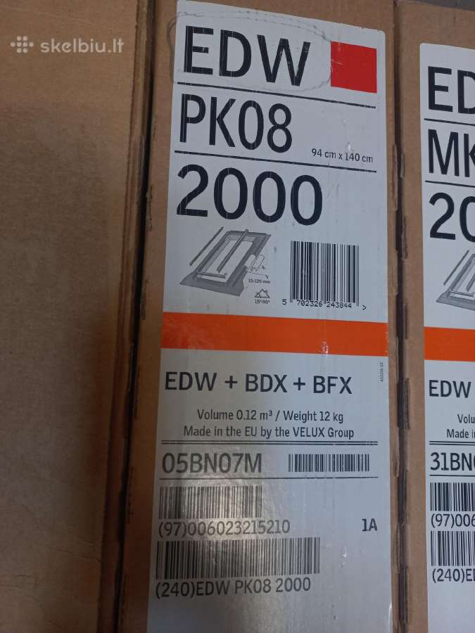 Velux 94x140 montavimo paketai banguotai dangai - nuotraukos Nr. 2