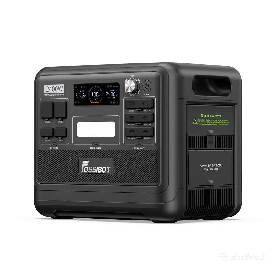 Elektros rezervinė stotelė Fossibot F2400 - nuotraukos Nr. 2