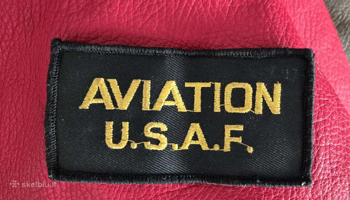 Aviatoriaus Vyriška Striukė (u.s.a.f. / Tikra Oda)