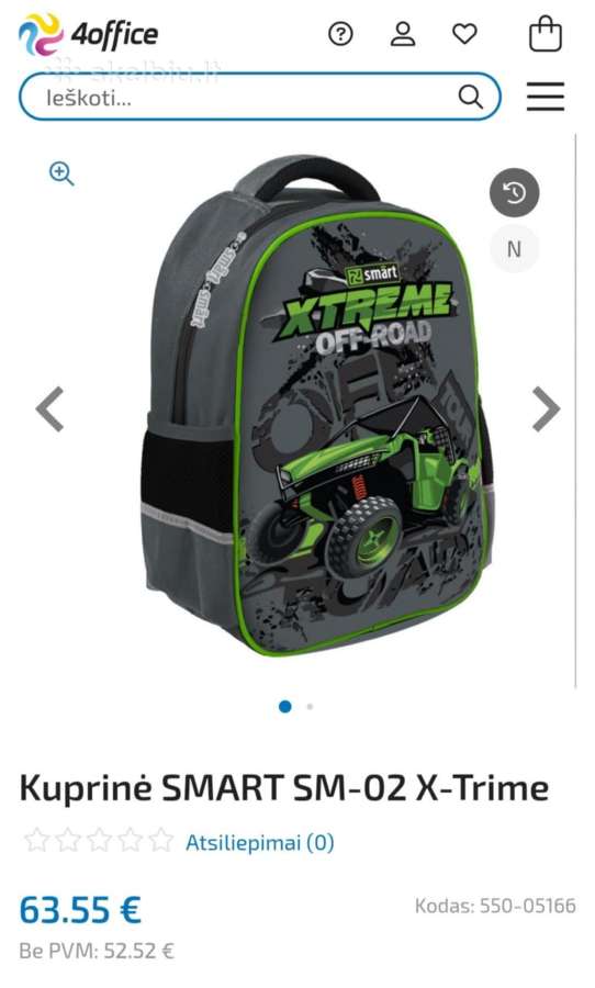 Ergonominė Mokyklinė kuprinė Smart - nuotraukos Nr. 9
