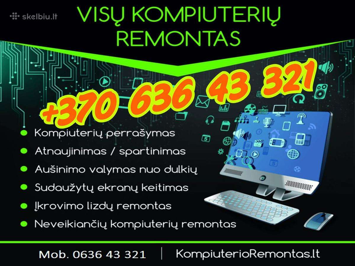 #1 Kompiuterių Remontas Vilniuje [Fabijoniškėse]