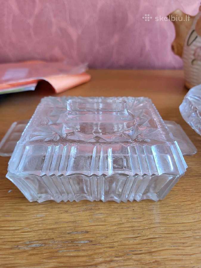 Krištoline sviestinė su peiliu -8eur - nuotraukos Nr. 3