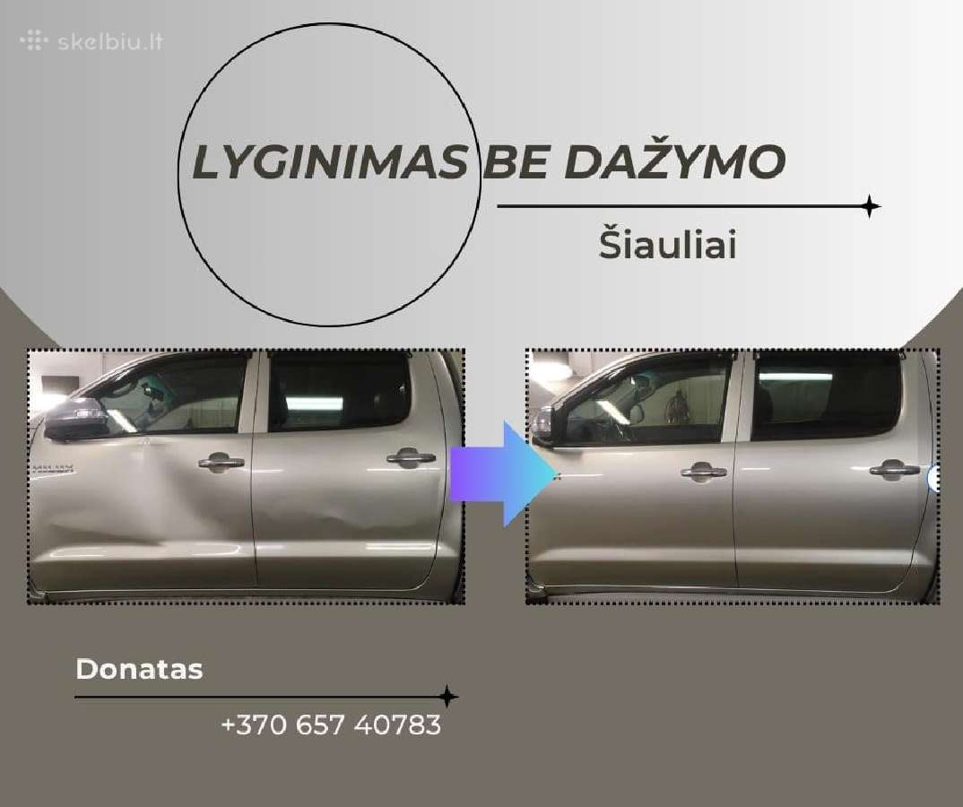(Pdr) automobilių kėbulų lyginimas, remontas