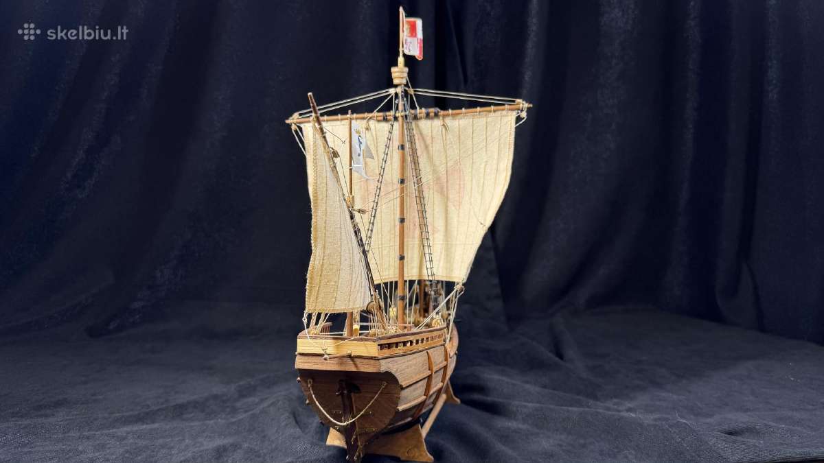 Medinis laivo modelis Pinta 1492. Mastelis 1:65 - nuotraukos Nr. 5