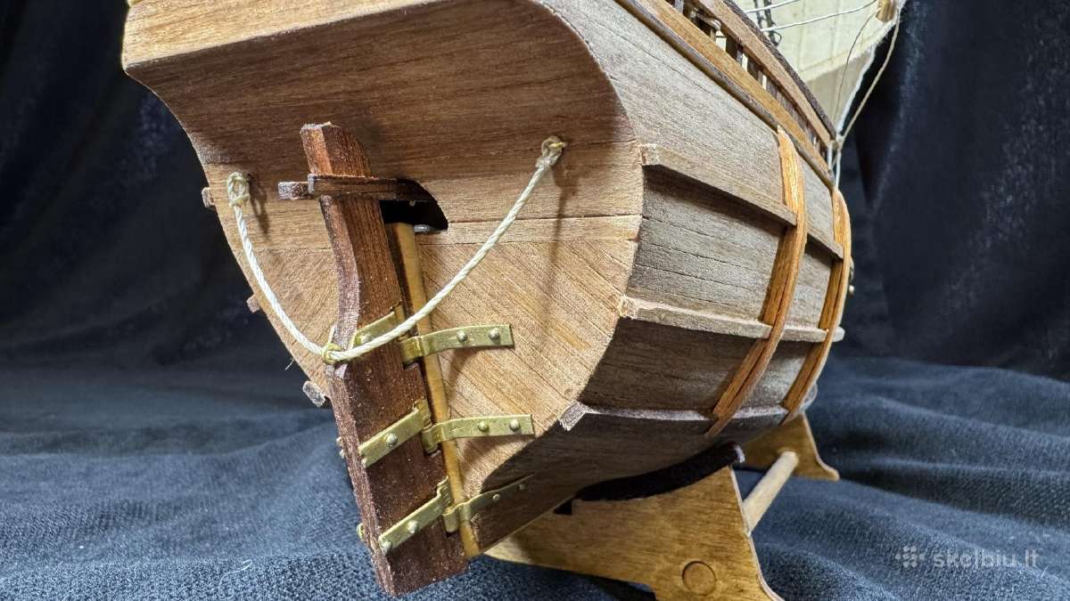 Medinis laivo modelis Pinta 1492. Mastelis 1:65 - nuotraukos Nr. 6