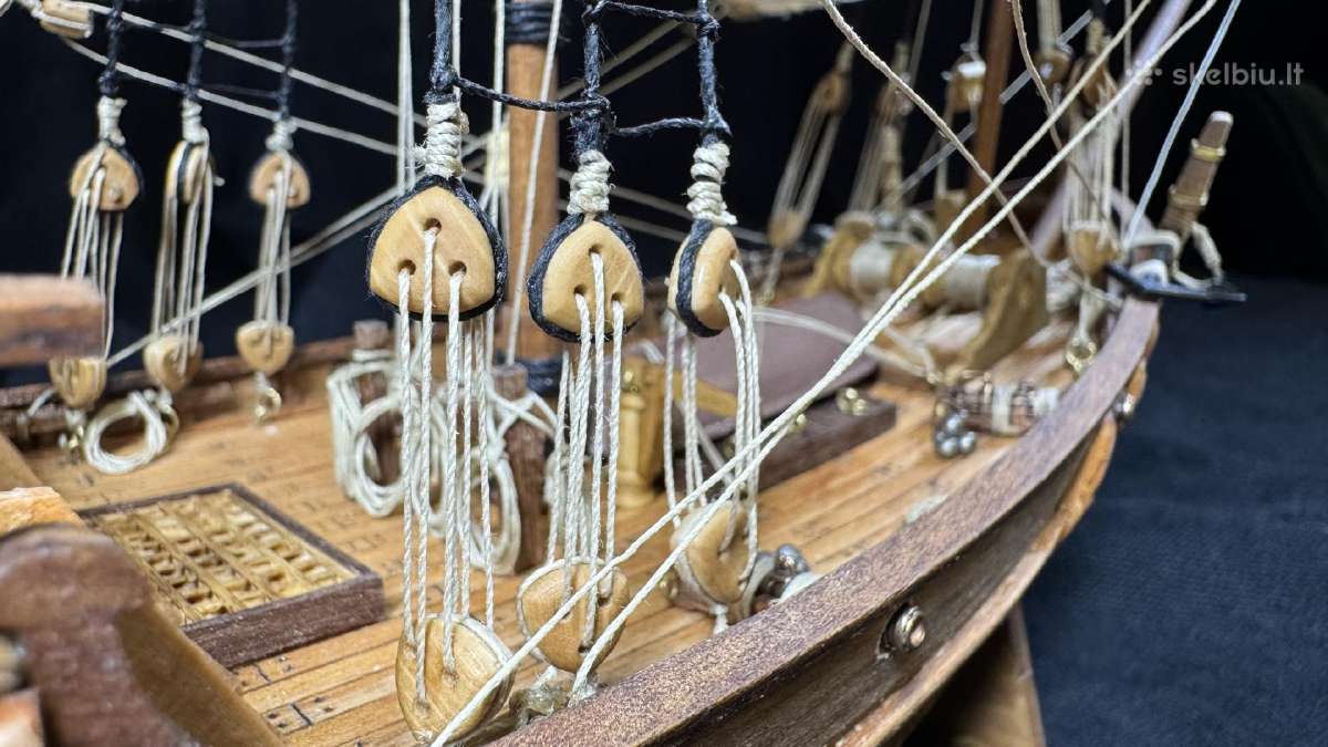 Medinis laivo modelis Pinta 1492. Mastelis 1:65 - nuotraukos Nr. 8