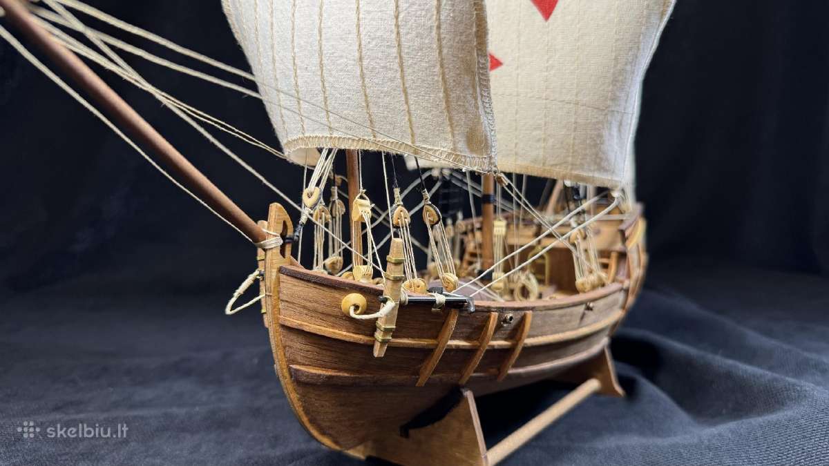Medinis laivo modelis Pinta 1492. Mastelis 1:65 - nuotraukos Nr. 2