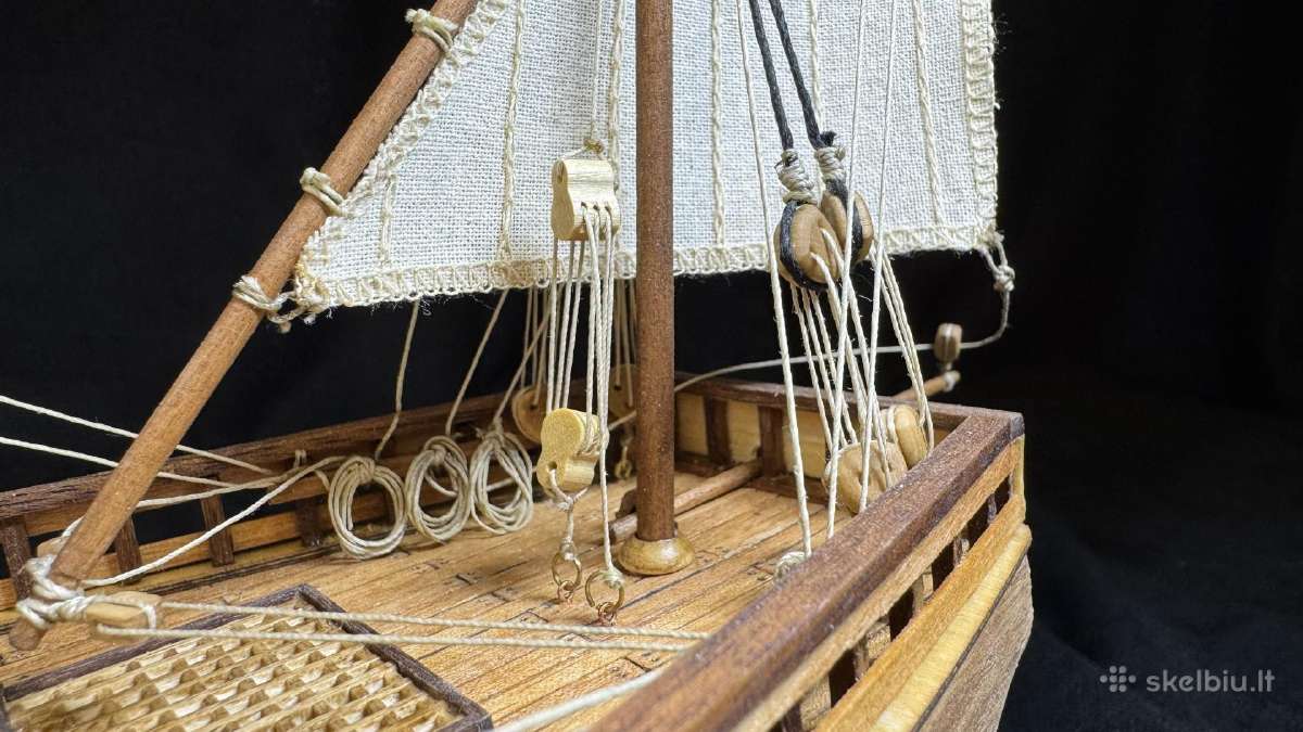 Medinis laivo modelis Pinta 1492. Mastelis 1:65 - nuotraukos Nr. 12