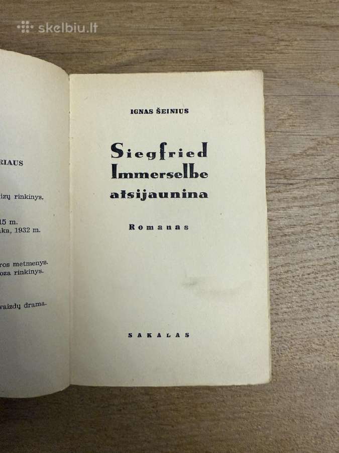 Siegfried Immerselbe atsijaunina 1934m. - nuotraukos Nr. 2