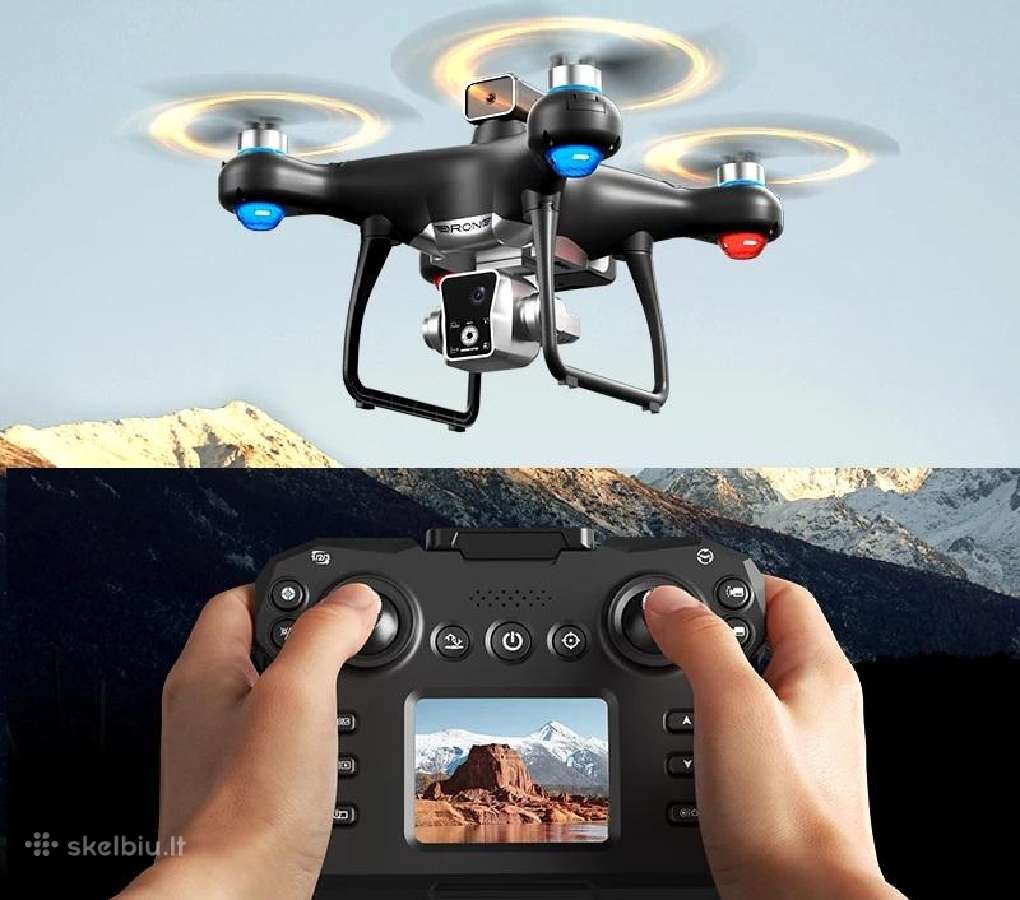 Dronas K102 Max su 4k kamera LCD WiFi sulankstomas - nuotraukos Nr. 4