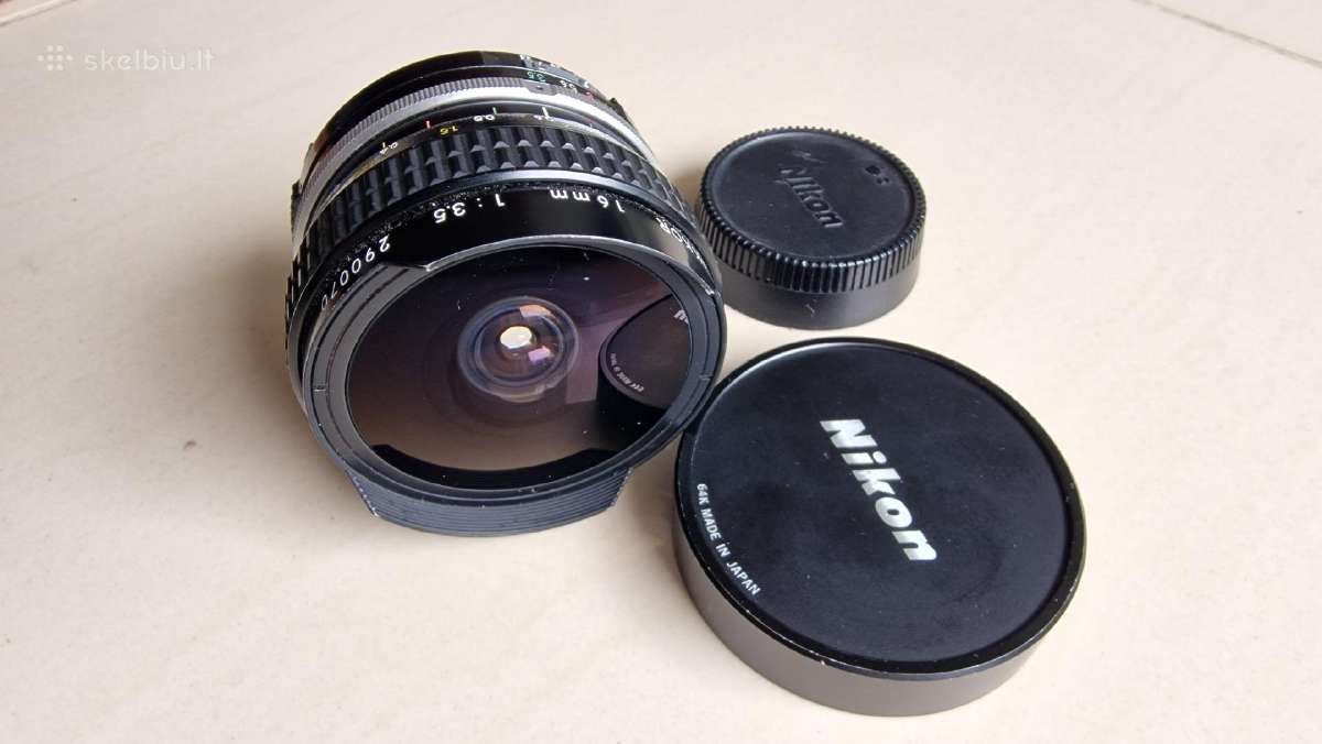 Nikkor 16mm 3.5 fisheye manual focus