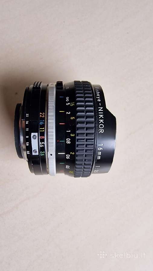 Nikkor 16mm 3.5 fisheye manual focus - nuotraukos Nr. 2