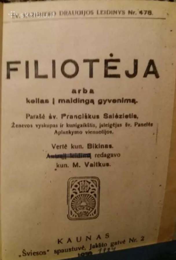 Pirksiu knygą Filotėja . Išganymo Kelias . - nuotraukos Nr. 3