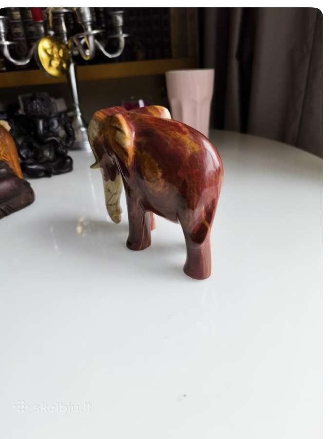 Onyx Elephant Sculpture