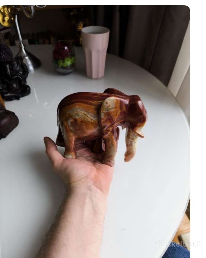 Onyx Elephant Sculpture - nuotraukos Nr. 5