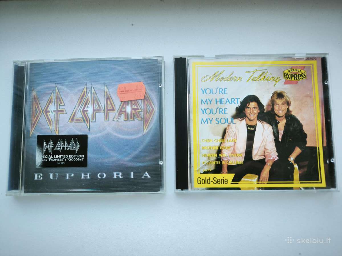 CD Def Leppard ir Modern Talking. Yra daugiau CD