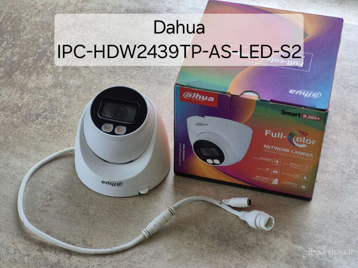 Dahua Ip kameros 4mp. Spalvotas naktinis