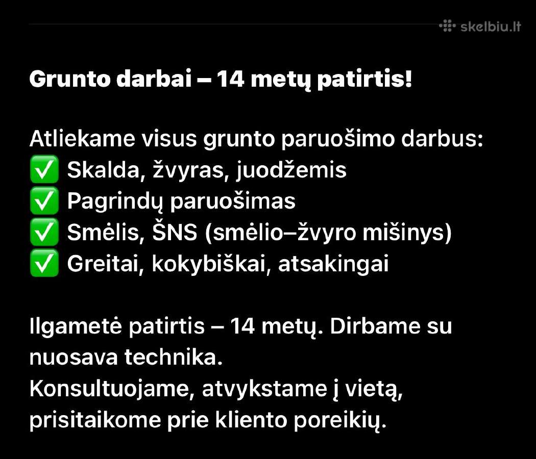 Žvyras pagrindam.skalda.smėlis pagrindu paruošimas - nuotraukos Nr. 3