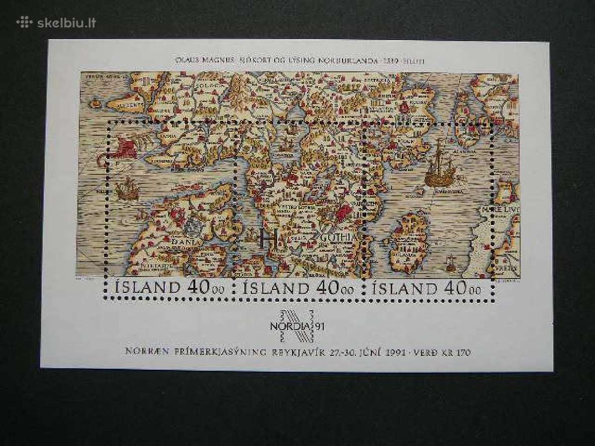 Burlaiviai Laivai Islandija 1990 Mnh isl66