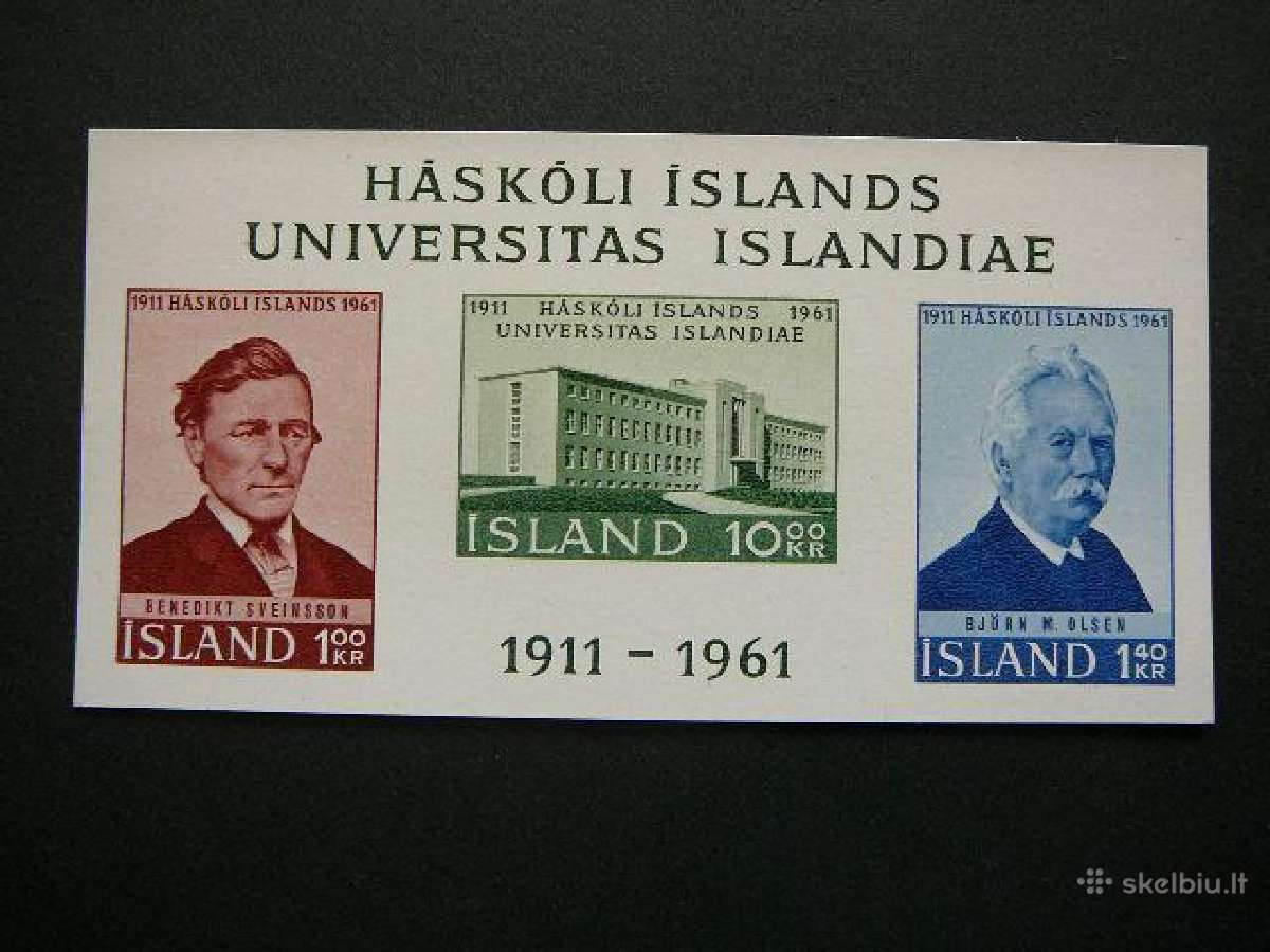 Universitetas Islandija 1961 Mnh isl99