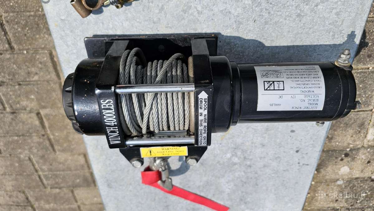 Parduodu automobilinę gervę 4000 Lbs 12v - nuotraukos Nr. 2