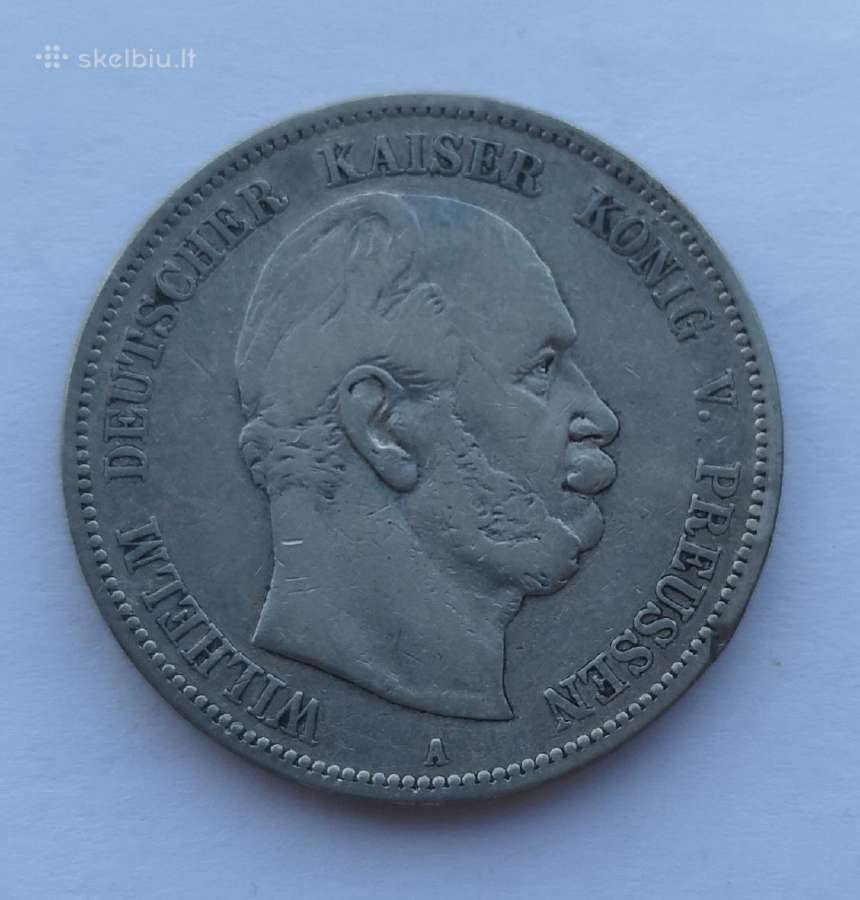 5 markes 1876m Prūsija