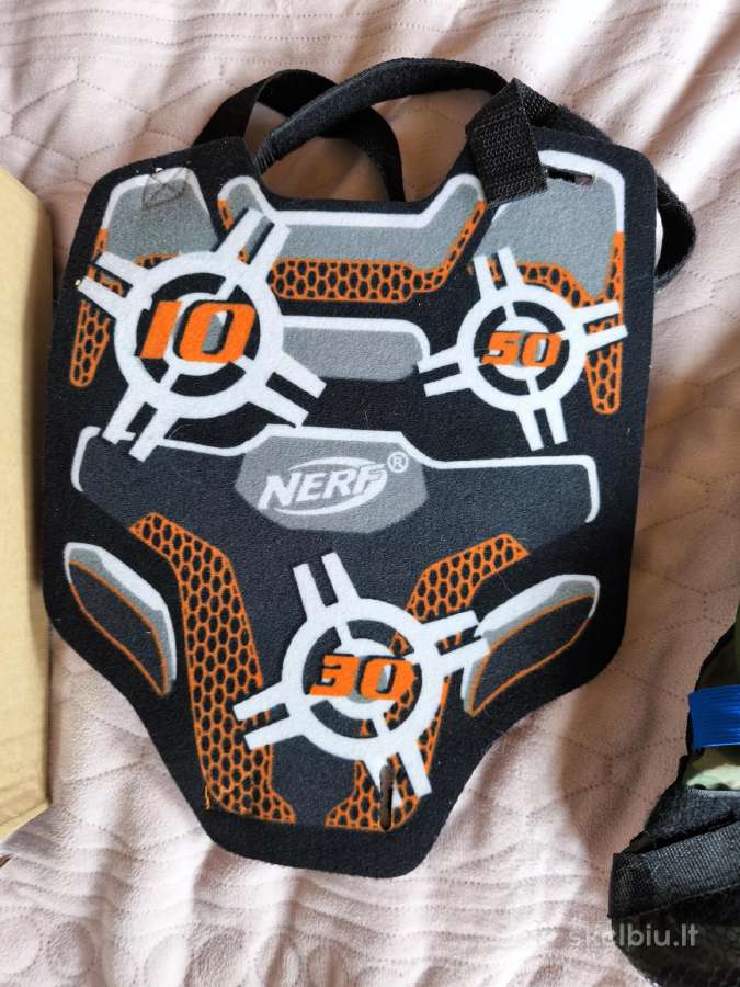 Nerf rinkinys + 150 šovinių + liemenė + skydas - nuotraukos Nr. 3